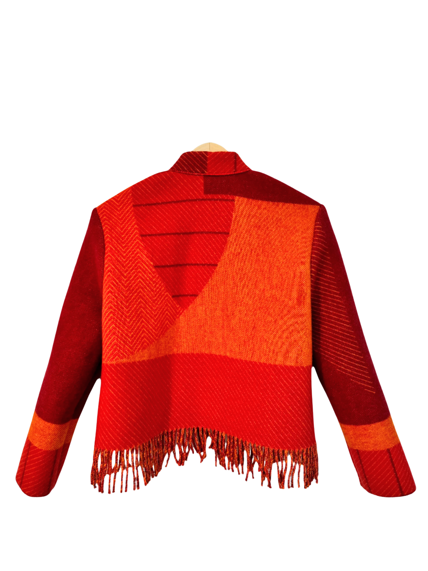 The Red Checkmate Fringe Jacket