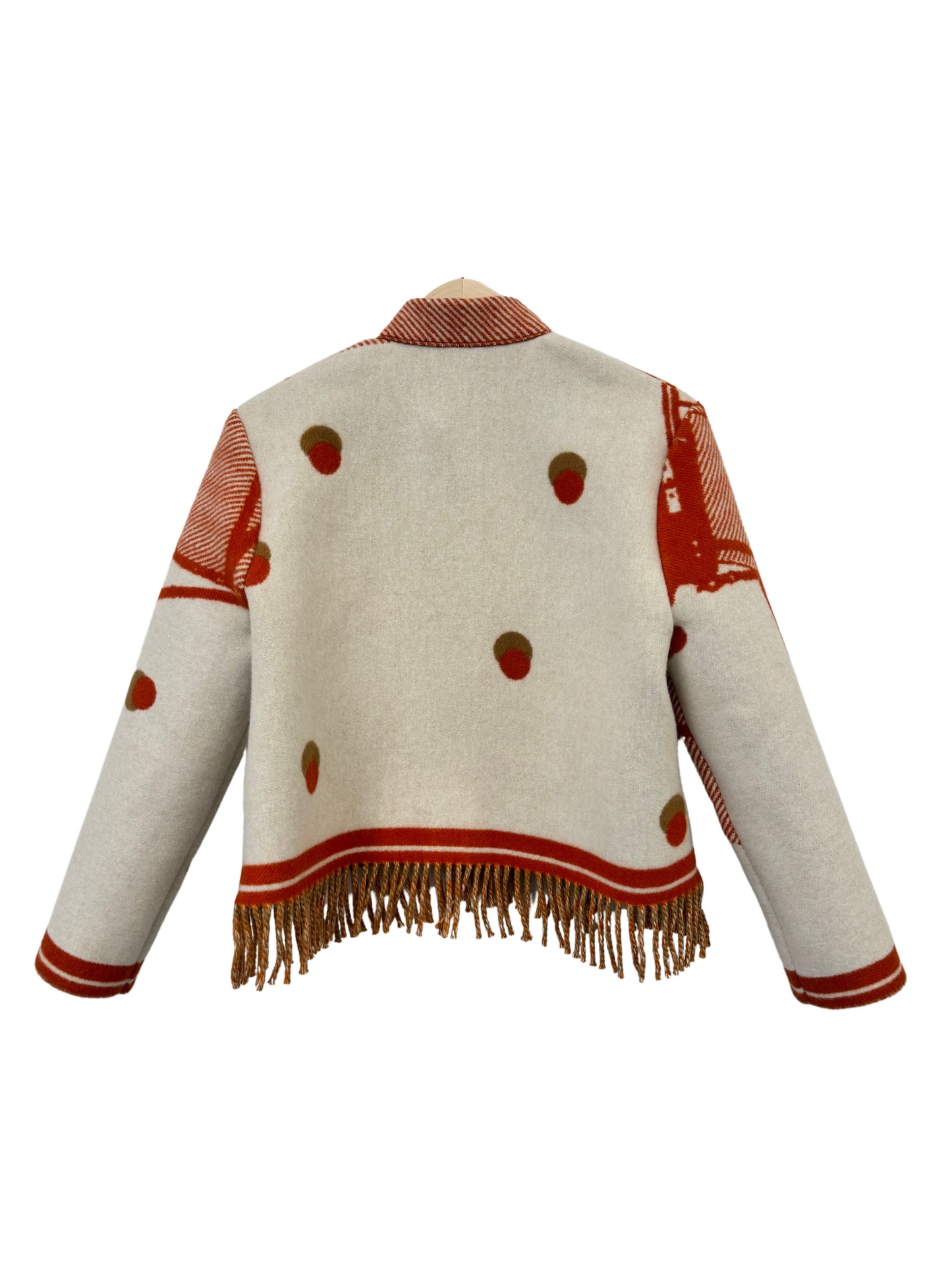The Red Polka Dot Fringe Jacket