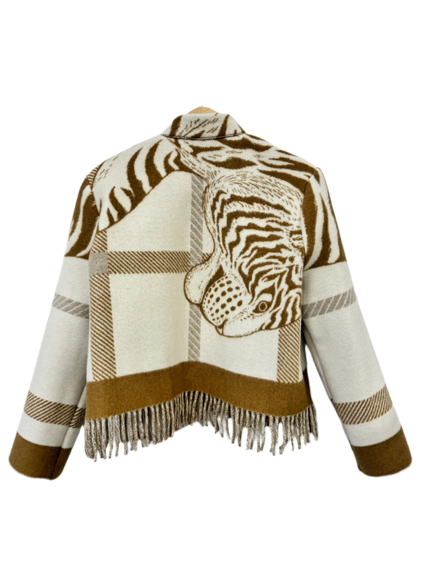 The Brown Tiger Fringe Jacket