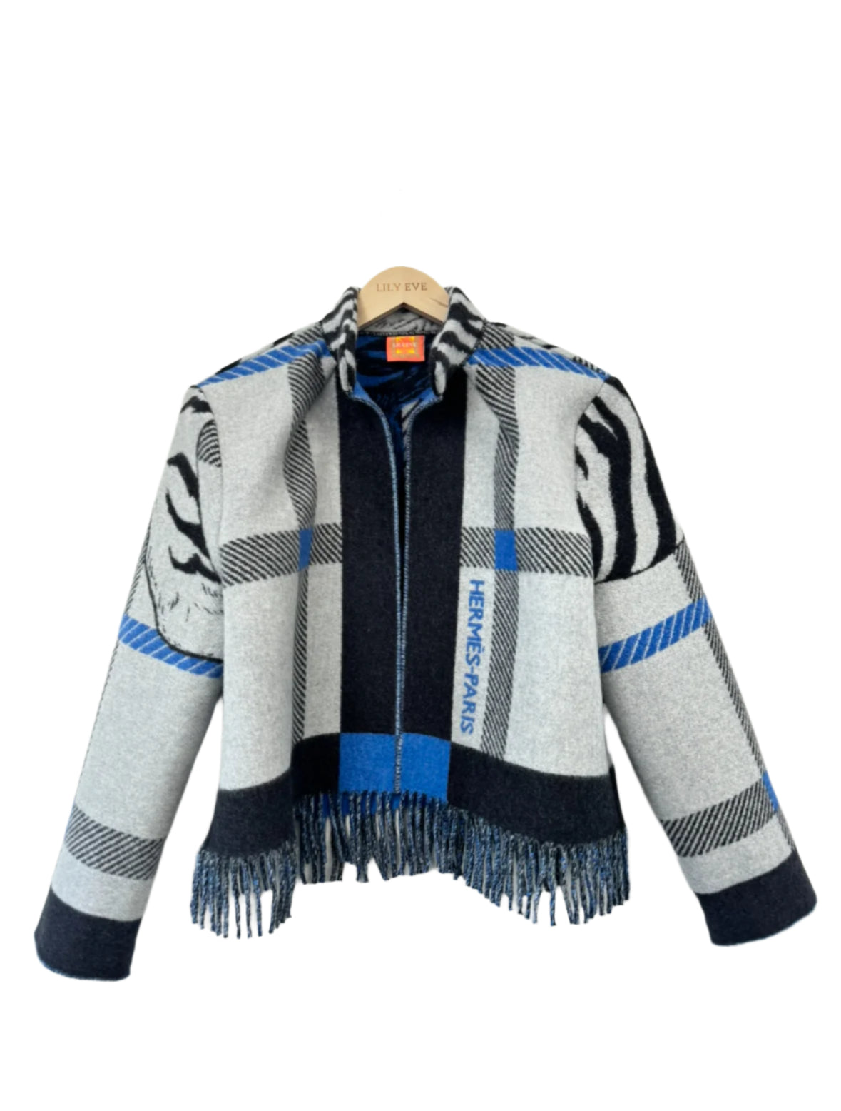 The Blue Fringe Tiger Jacket