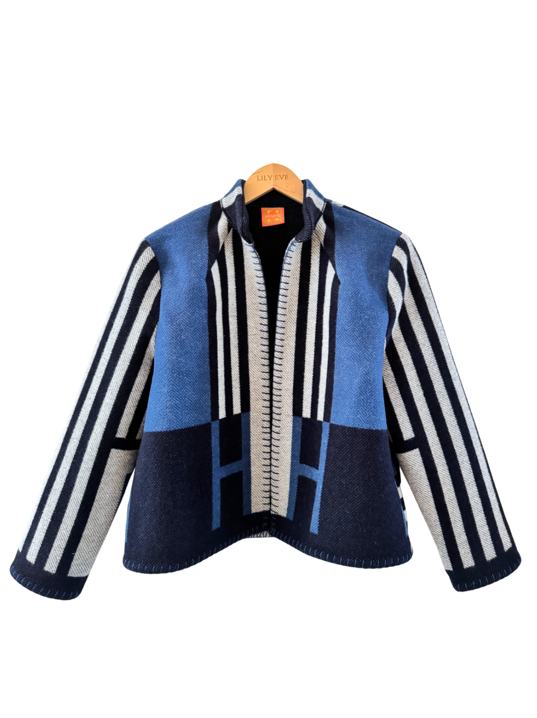 The Navy & Grey Stripe Jacket