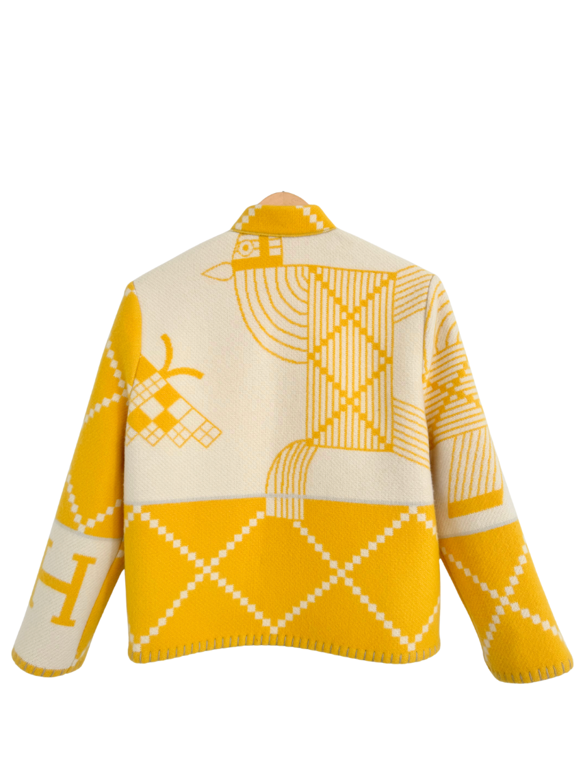 The Yellow Geometric Jacket