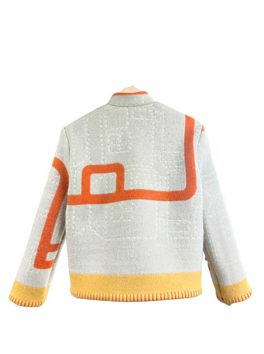 The Red & Grey Linear Jacket
