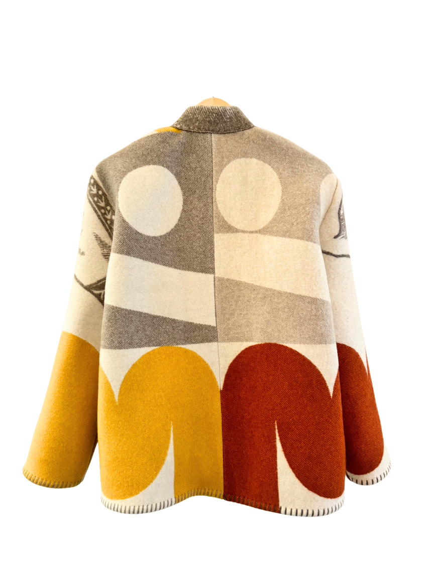 The Red & Yellow Abstract Jacket