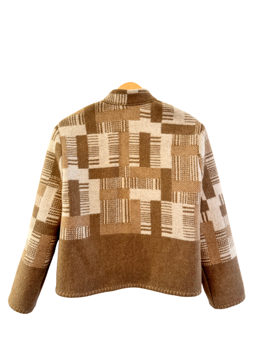 The Caramel Grid Jacket