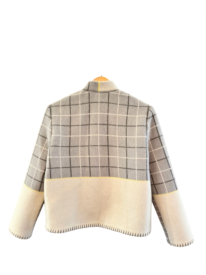 The Grey & White Grid Jacket