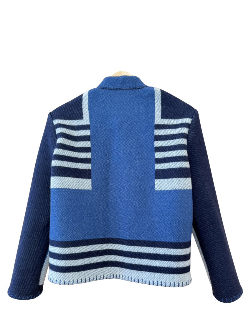 The Double Navy Stripe Jacket