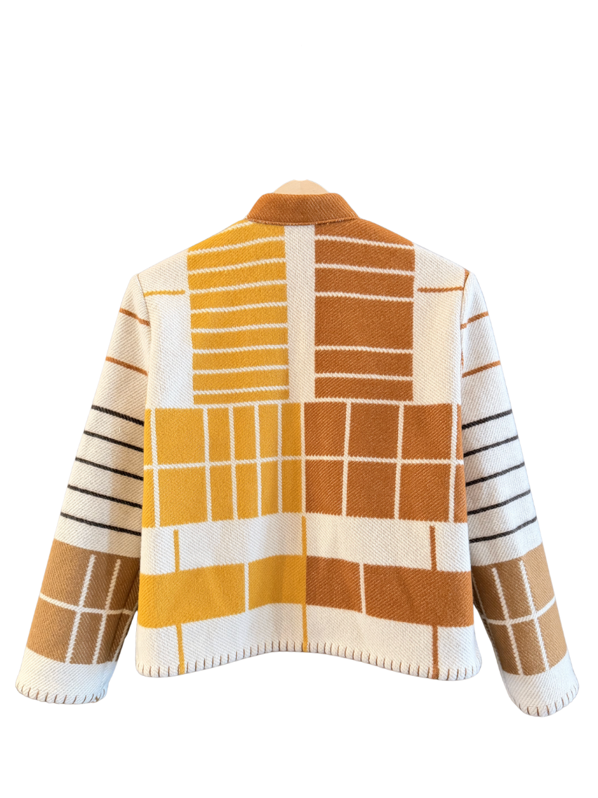The Caramel Grid Jacket