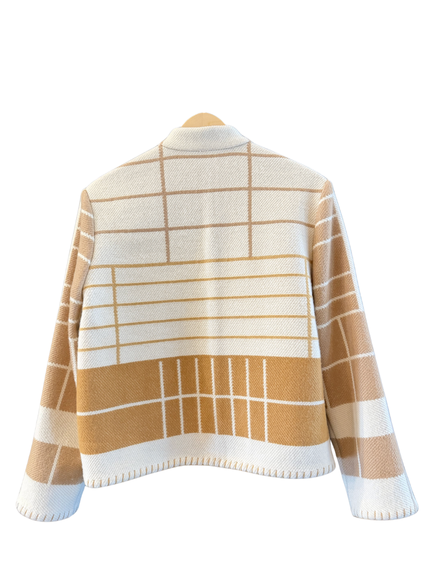 The Toffee Grid Jacket