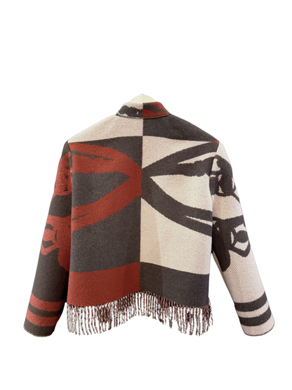 The Terracotta Fringe Jacket