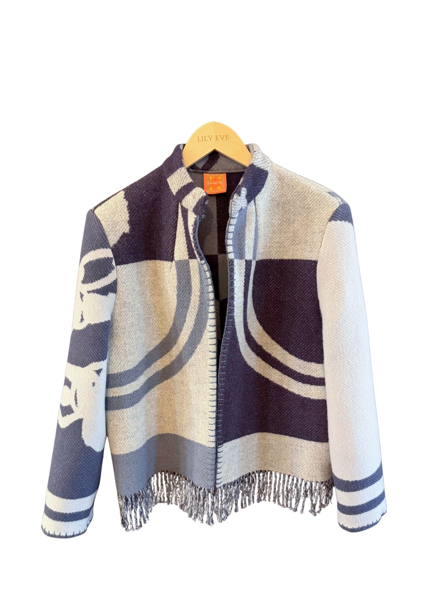 The Blue Bridal Fringe Jacket