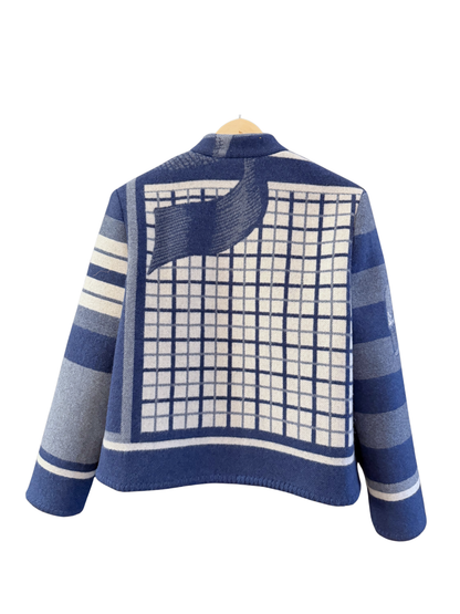 The Navy Grid Jacket
