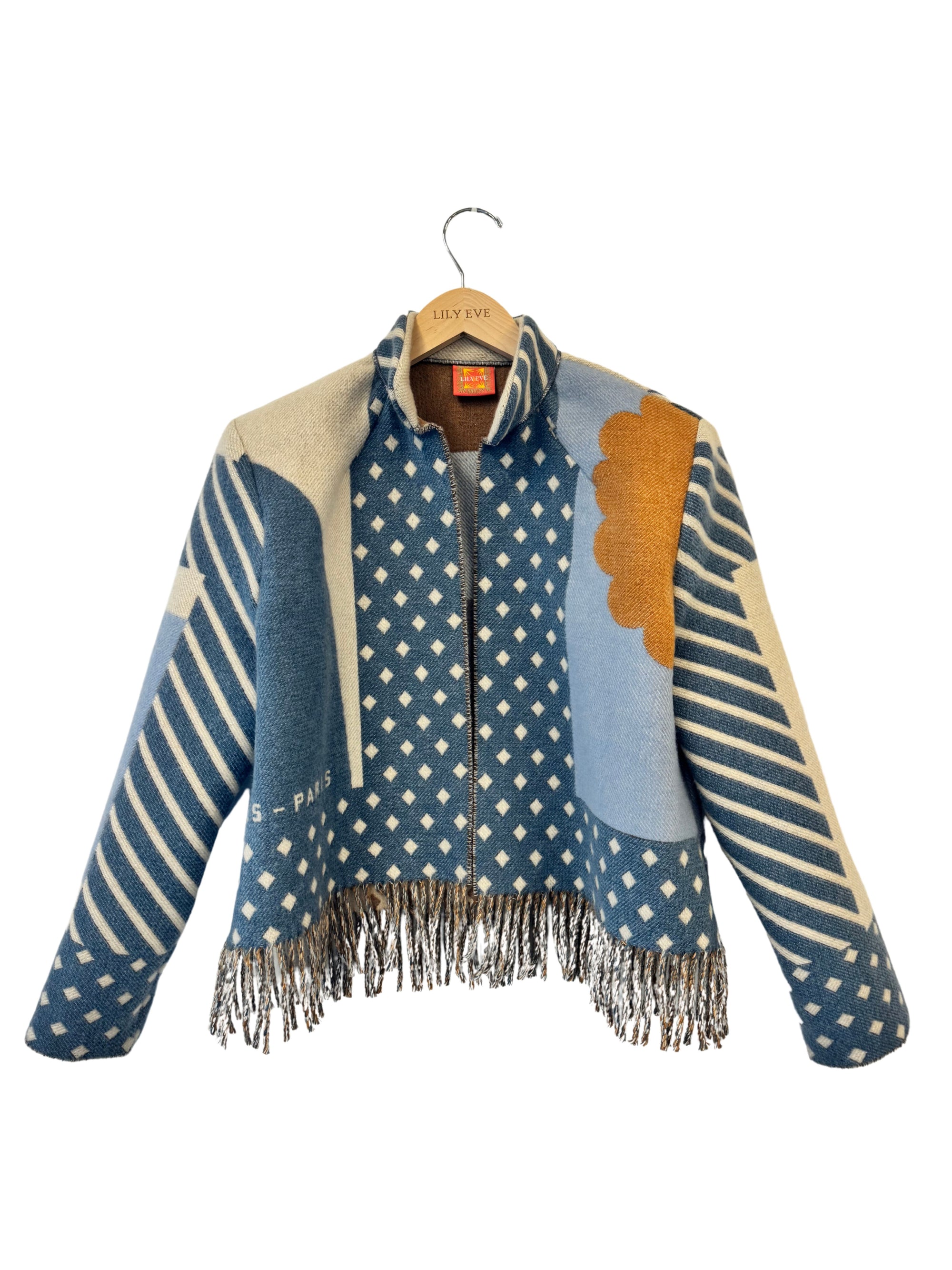 The Baby Blue Cloud Fringe Jacket