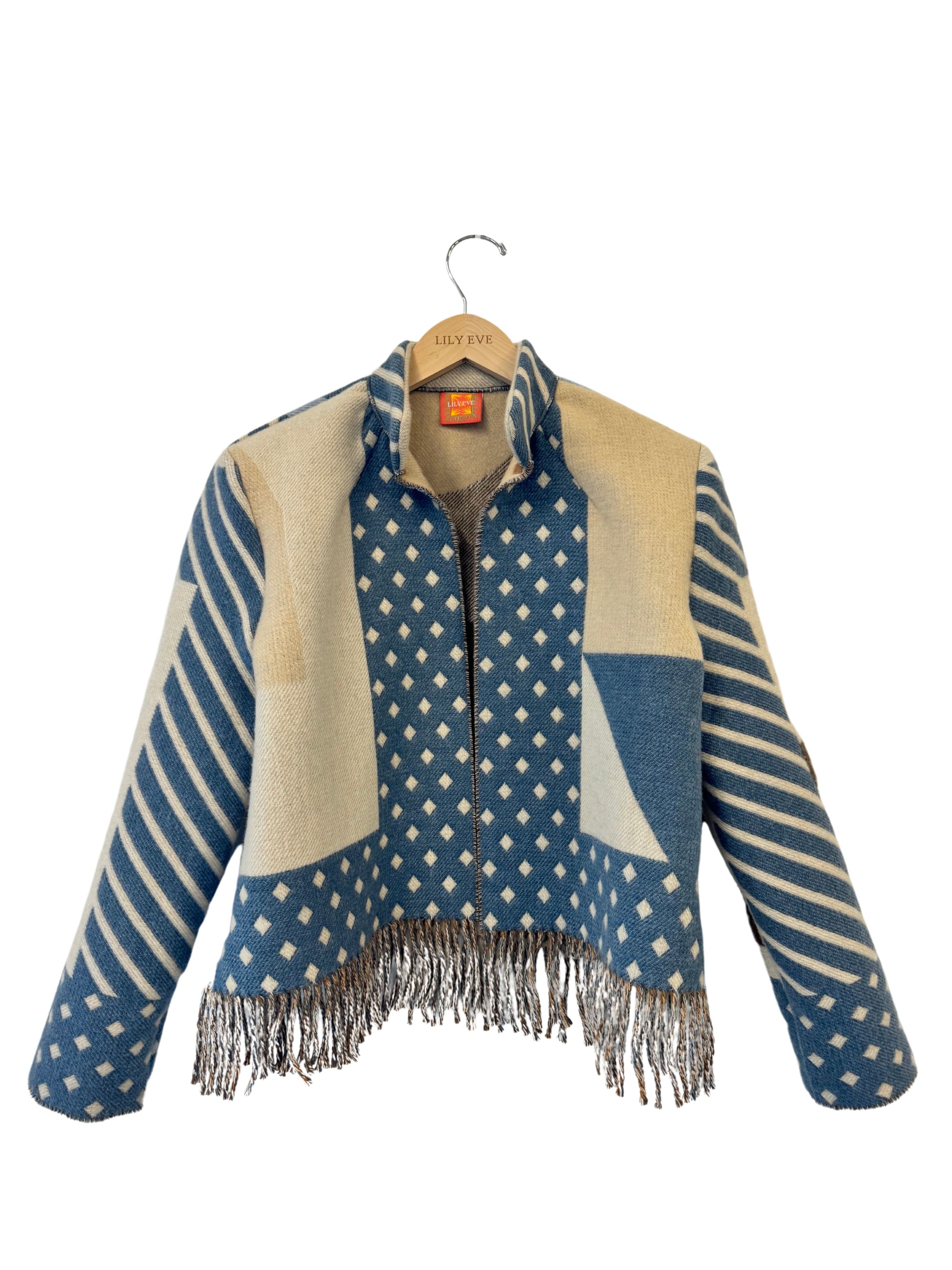 The Baby Blue Cloud Fringe Jacket