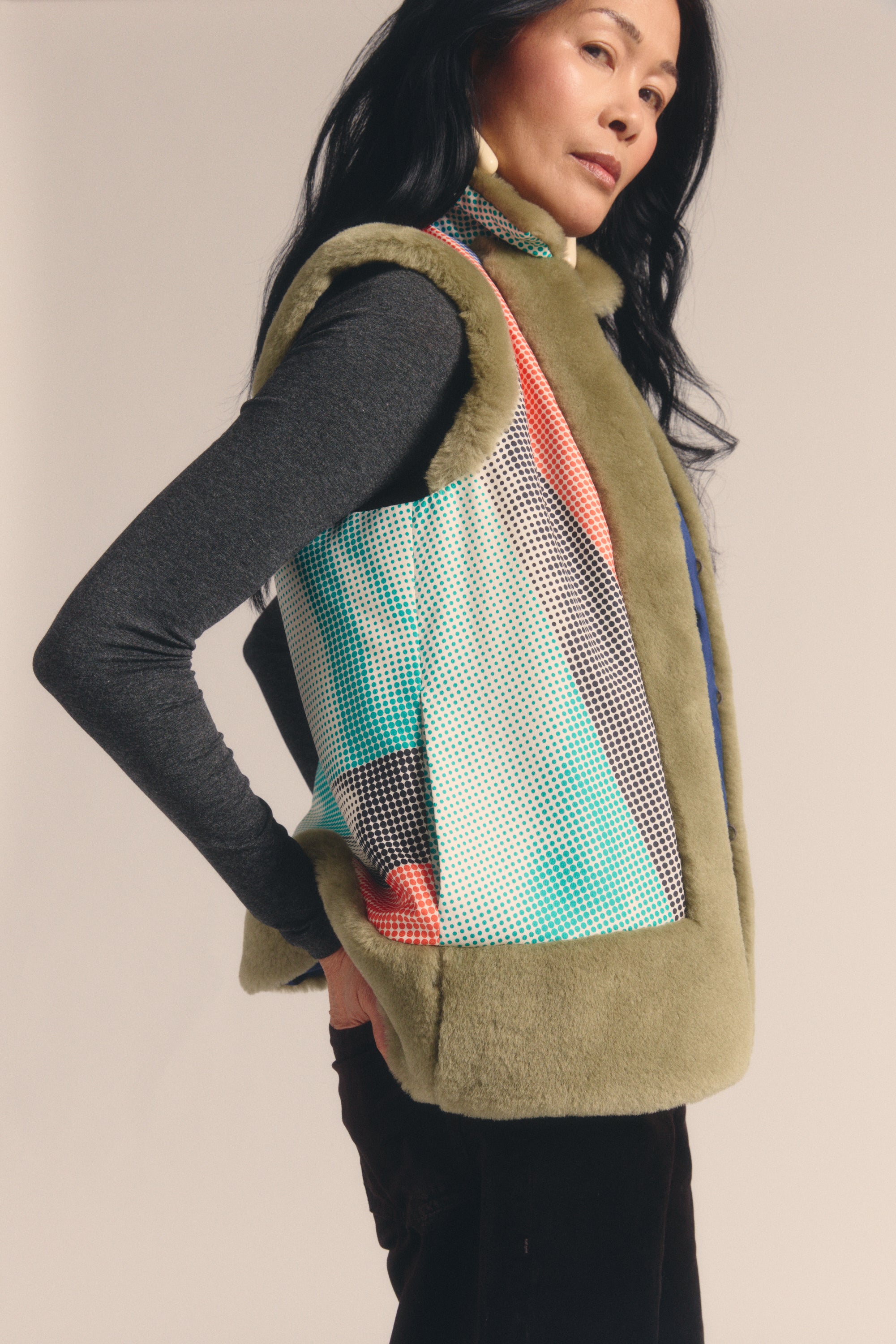 The Shearling Vest Series – LILYEVE