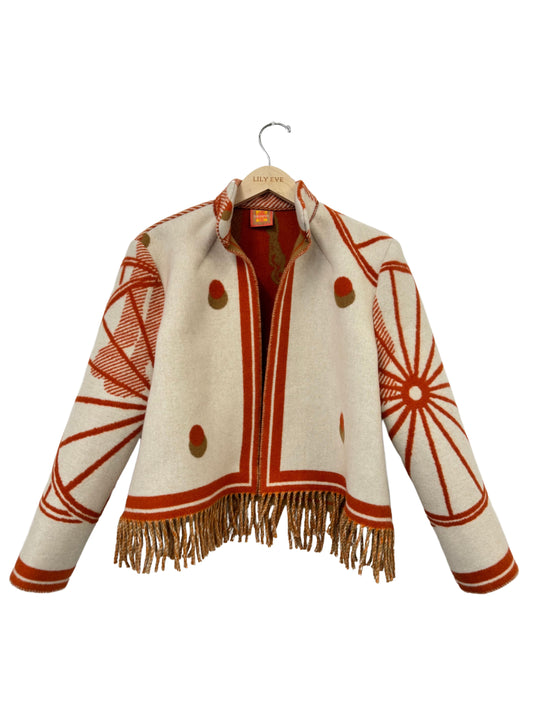 The Red Wheel Fringe Jacket