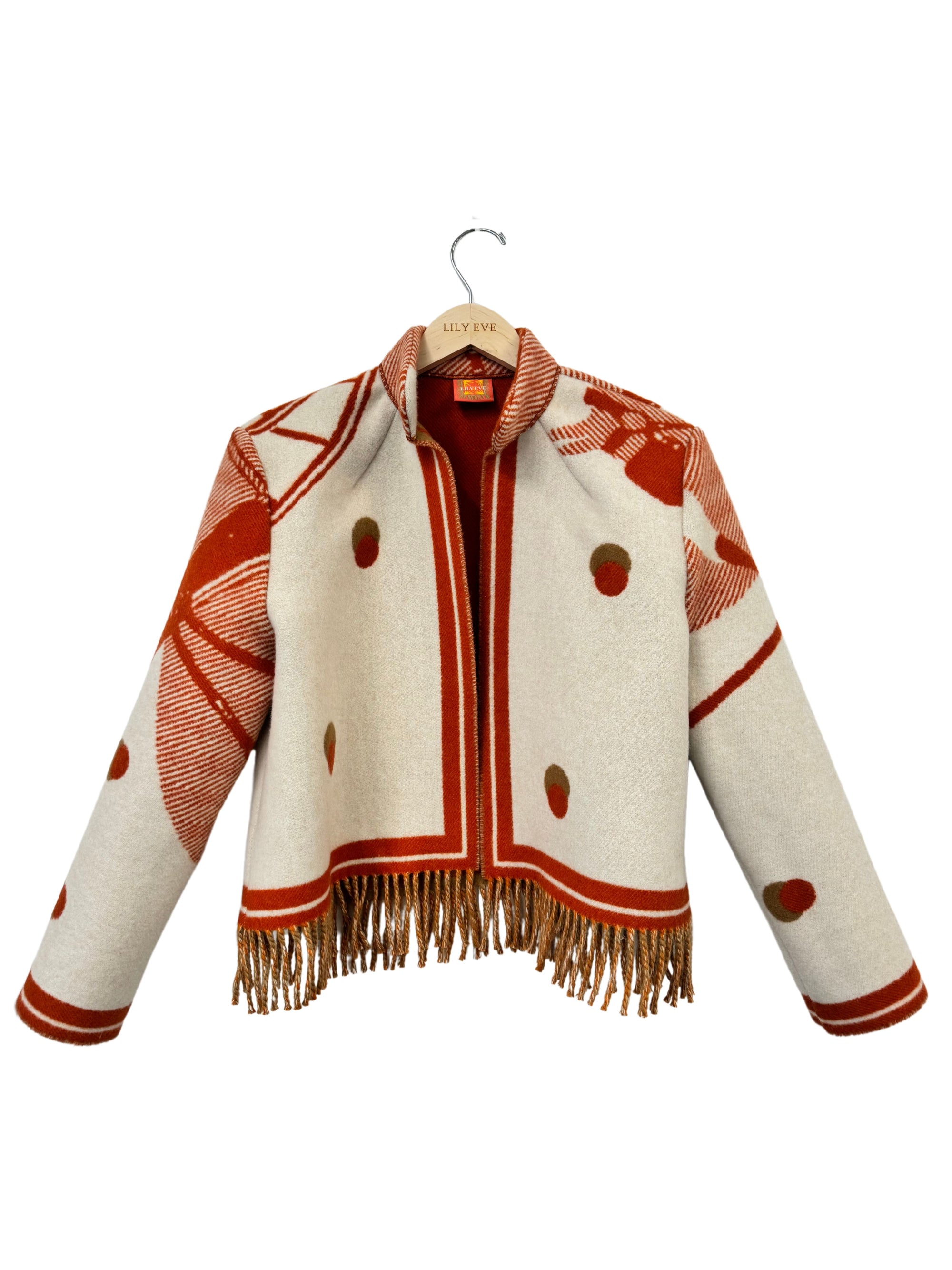 The Red Polka Dot Fringe Jacket