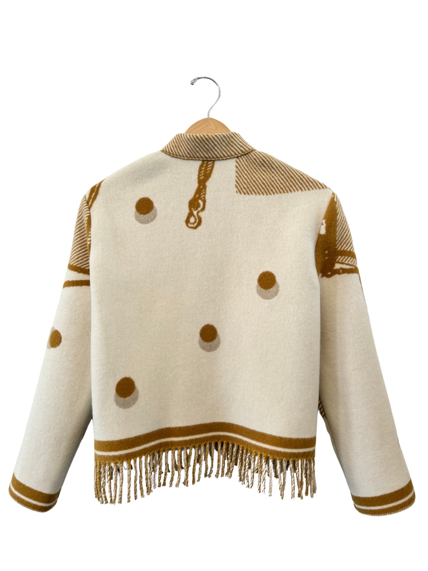 The Brown Polka Dot Fringe Jacket