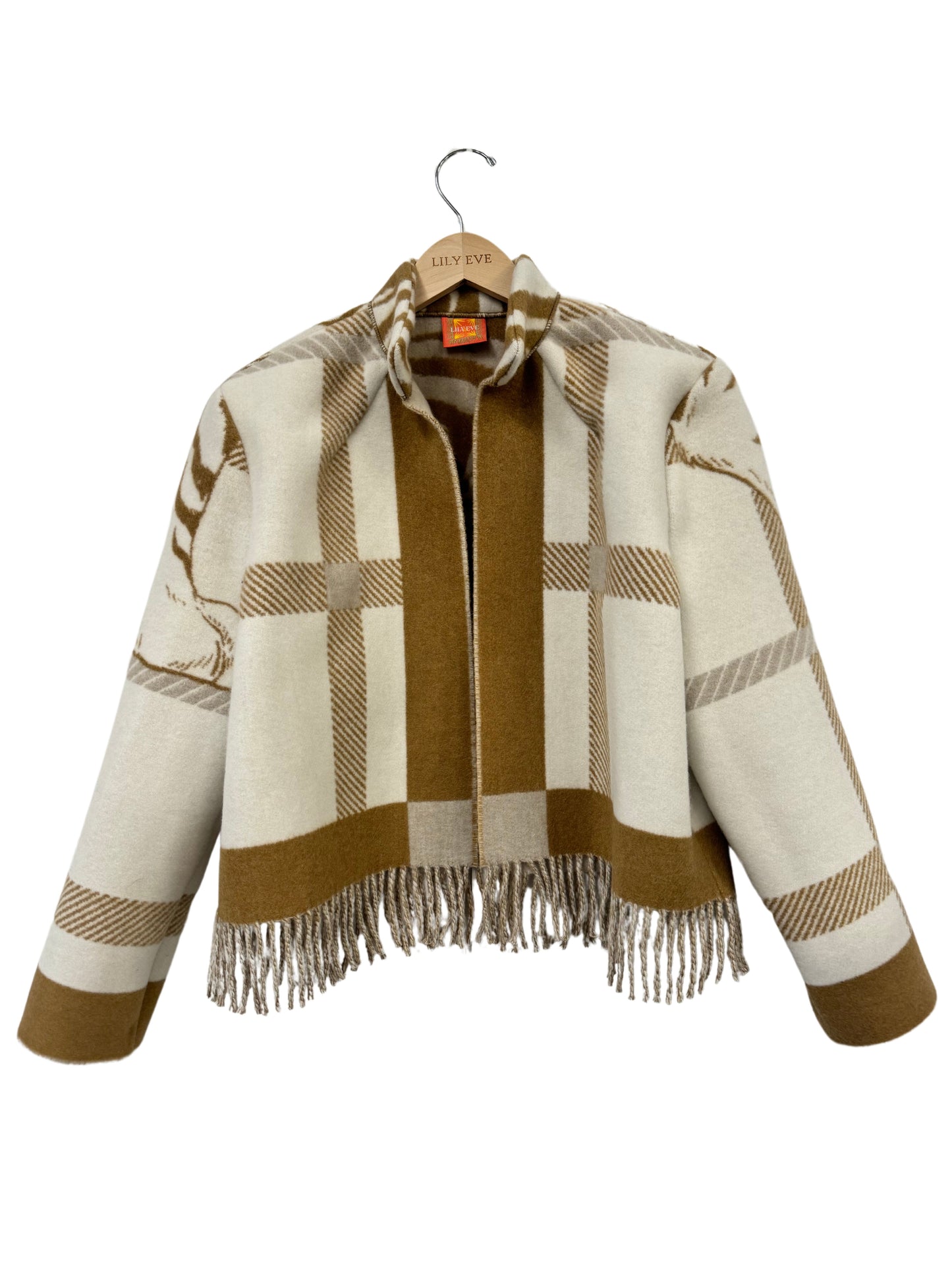 The Brown Tiger Fringe Jacket