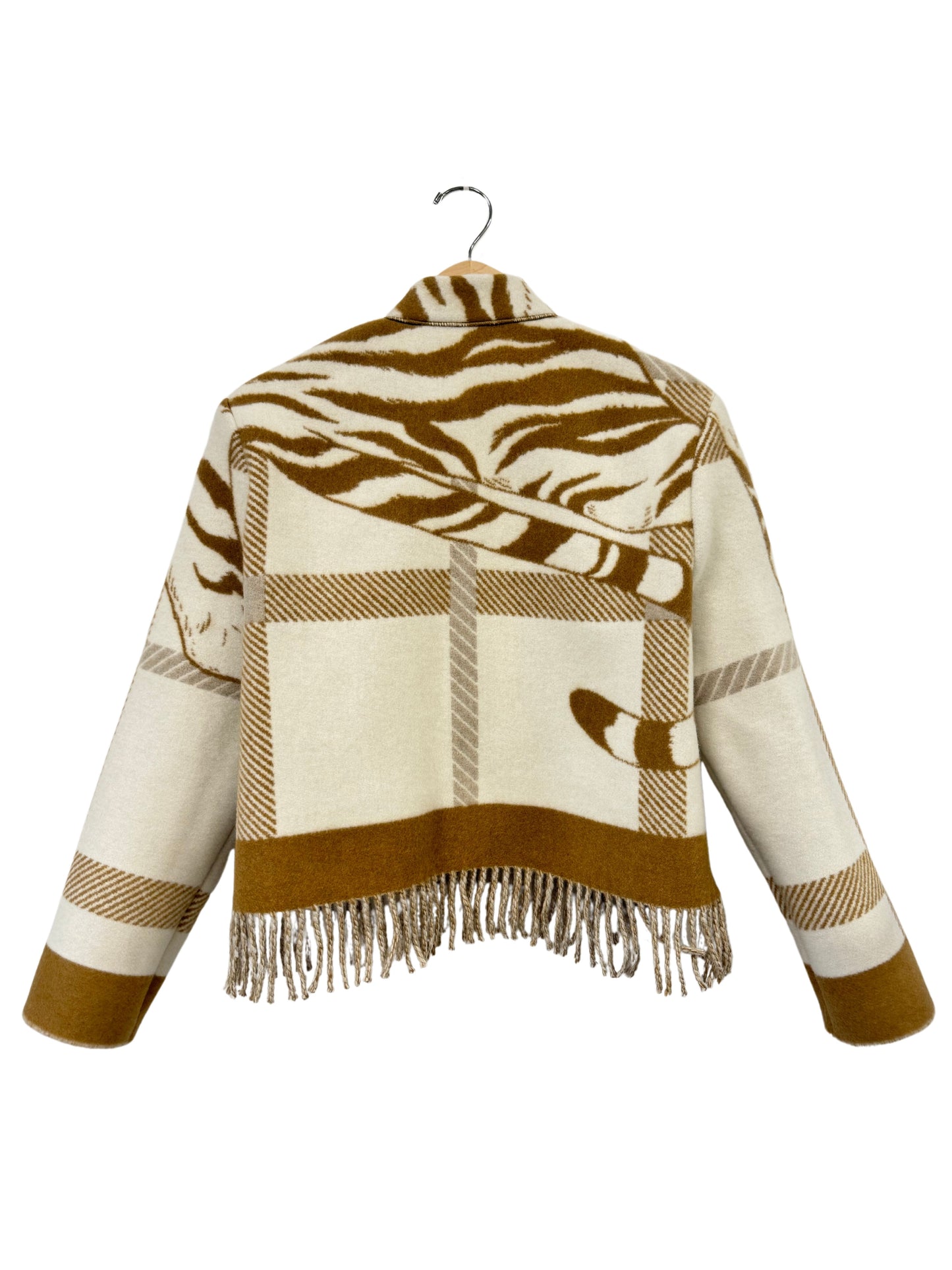 The Brown Tiger Fringe Jacket