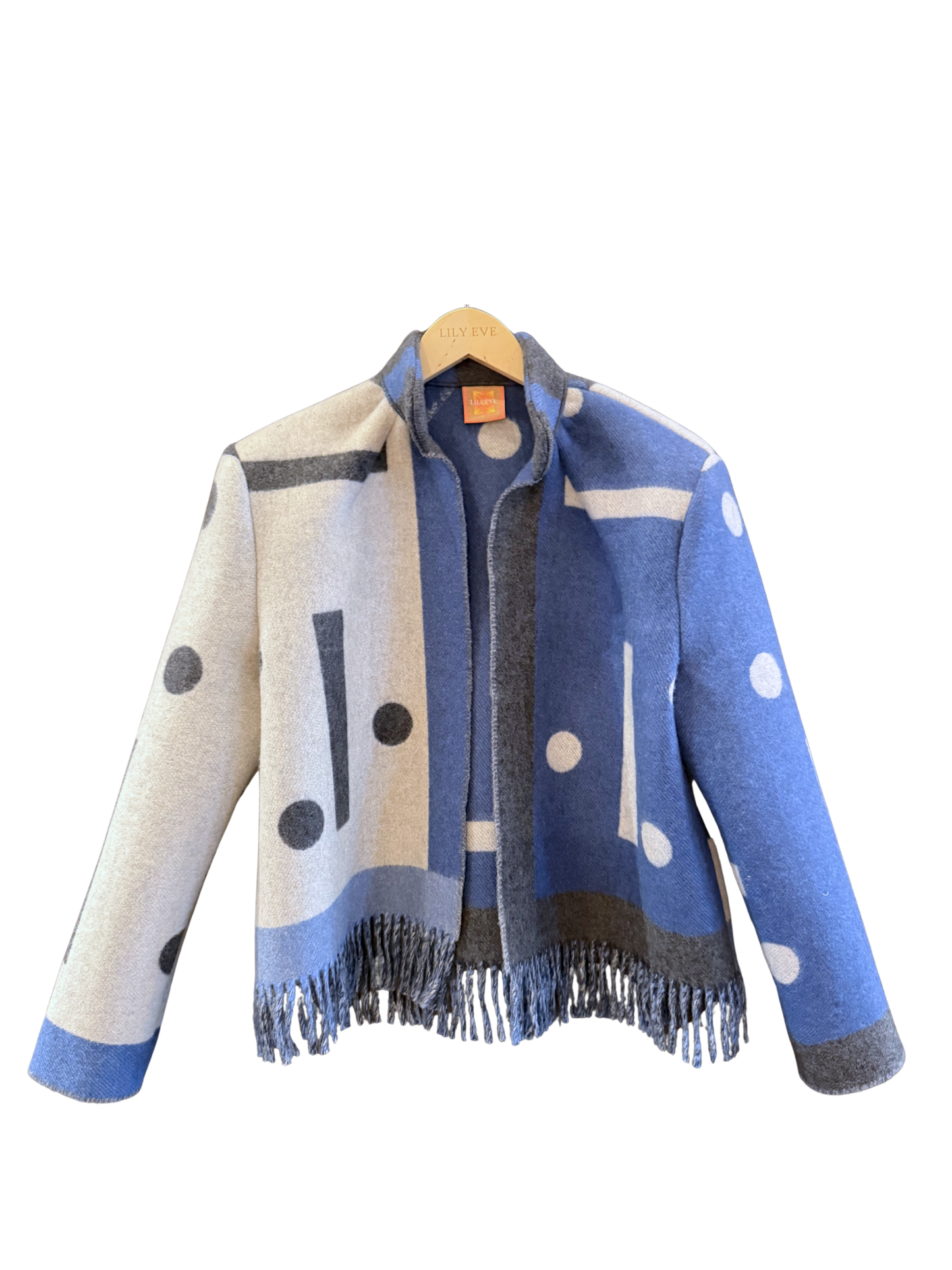 The Denim Blue Fringe Jacket