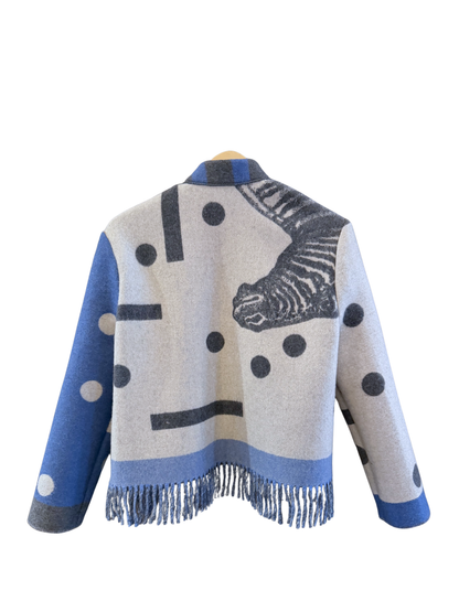 The Denim Blue Fringe Jacket