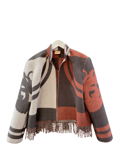 The Terracotta Fringe Jacket