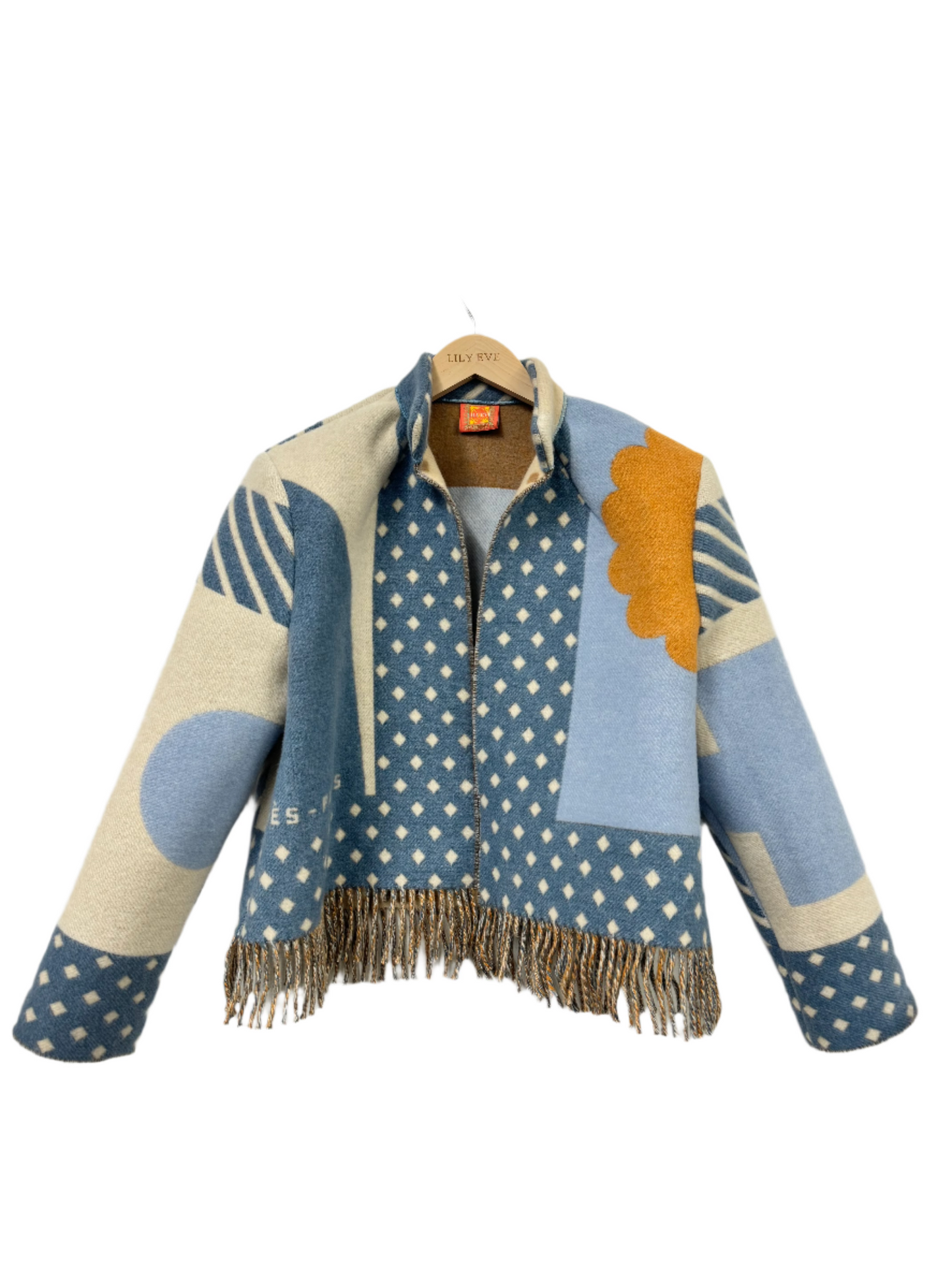 The Blue Dot Fringe Jacket