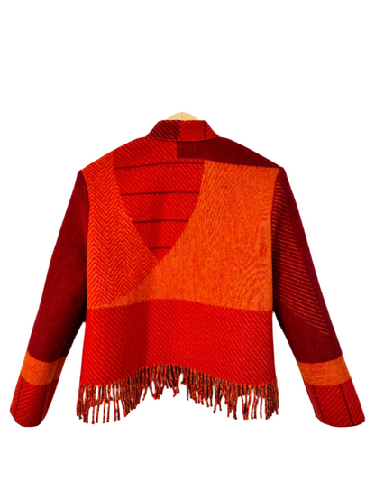 The Red Checkmate Fringe Jacket