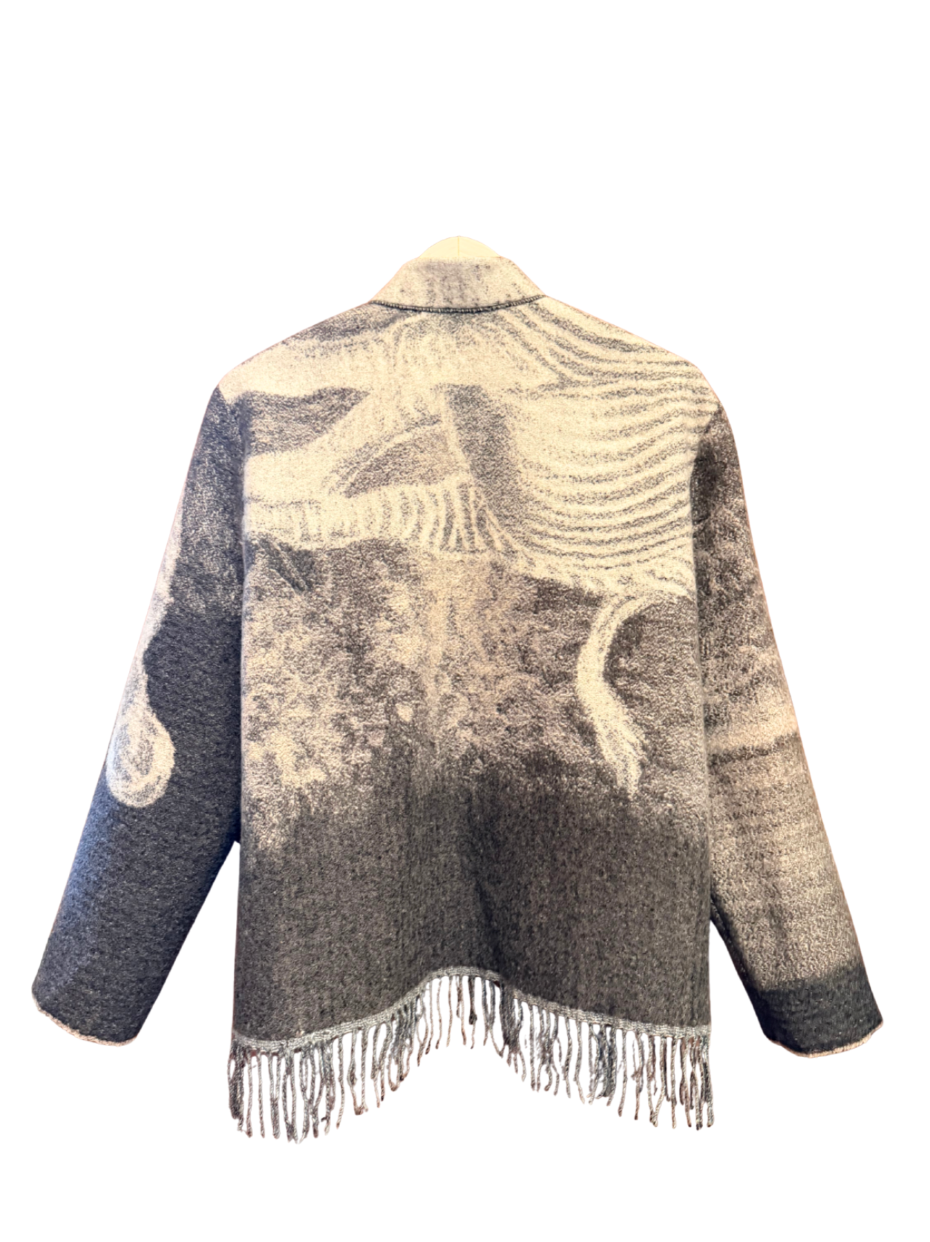 The Grey Zebra Fringe Jacket