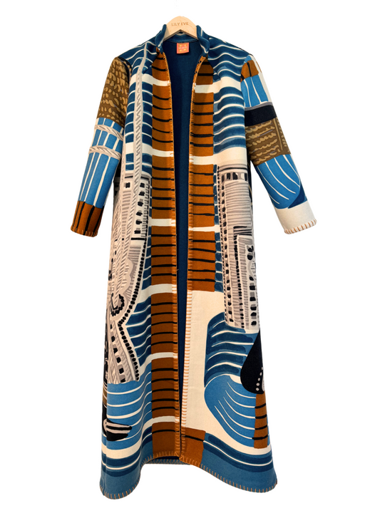 The Blue Grid Coat