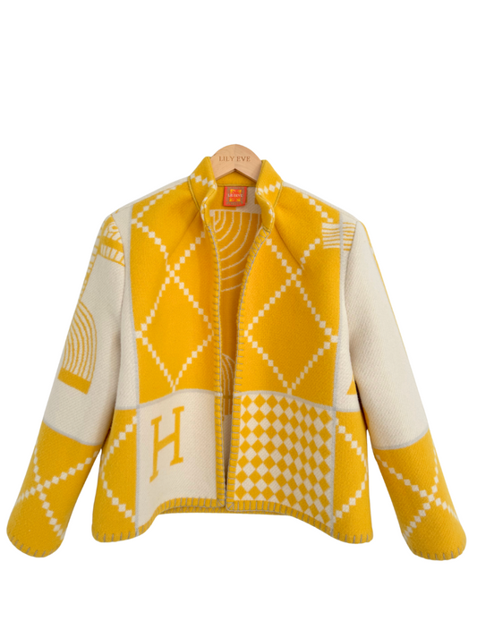 The Yellow Geometric Jacket