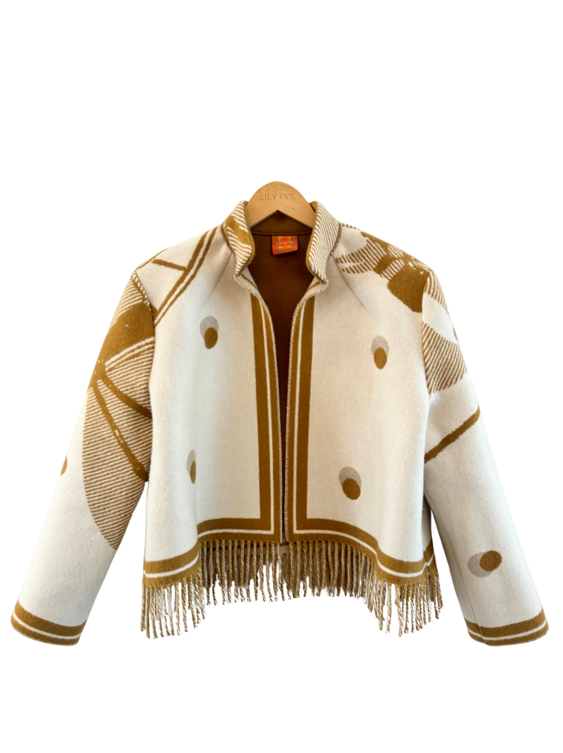 The Brown Wheel Fringe Jacket