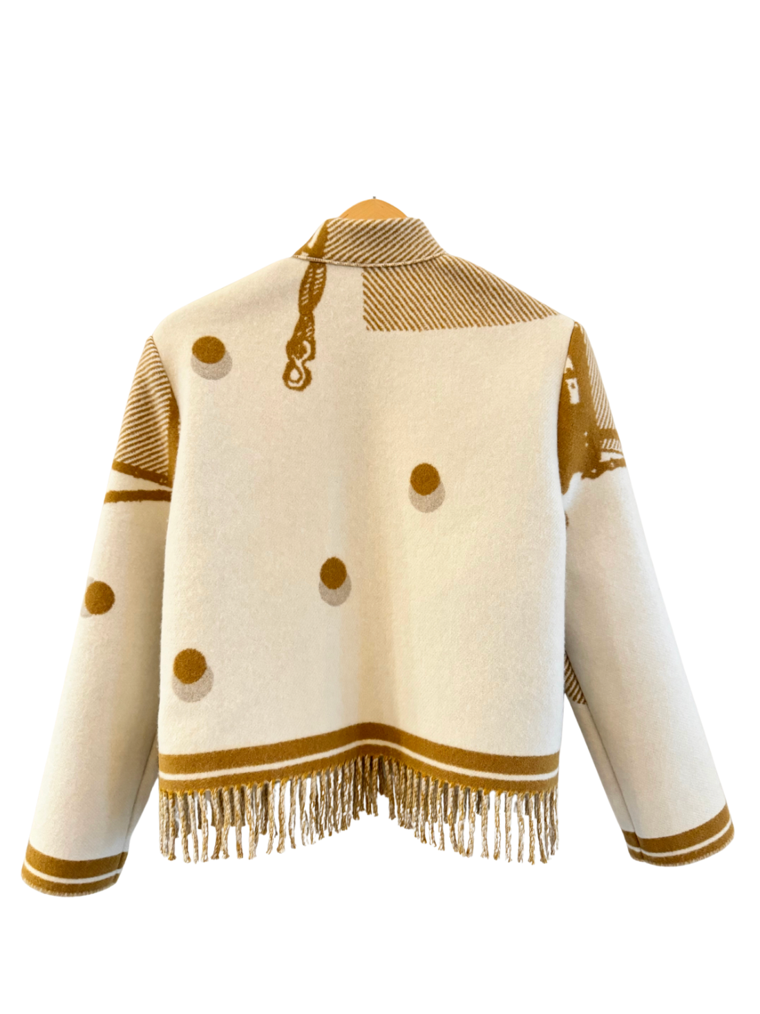 The Brown Wheel Fringe Jacket