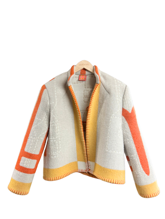 The Red & Grey Linear Jacket