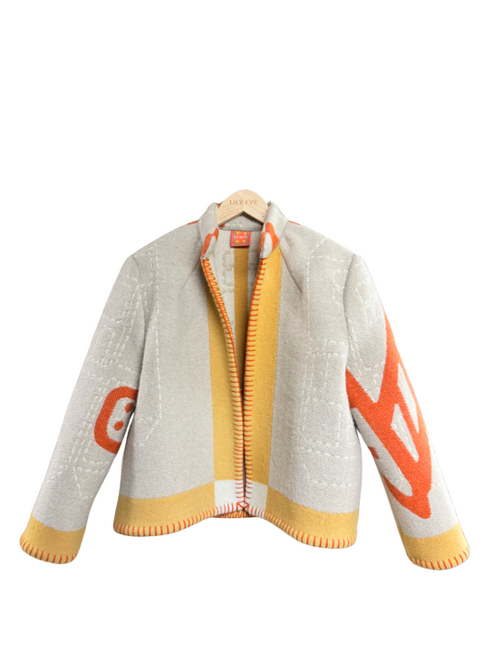 The Red & Yellow Linear Jacket