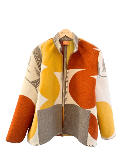 The Red & Yellow Abstract Jacket