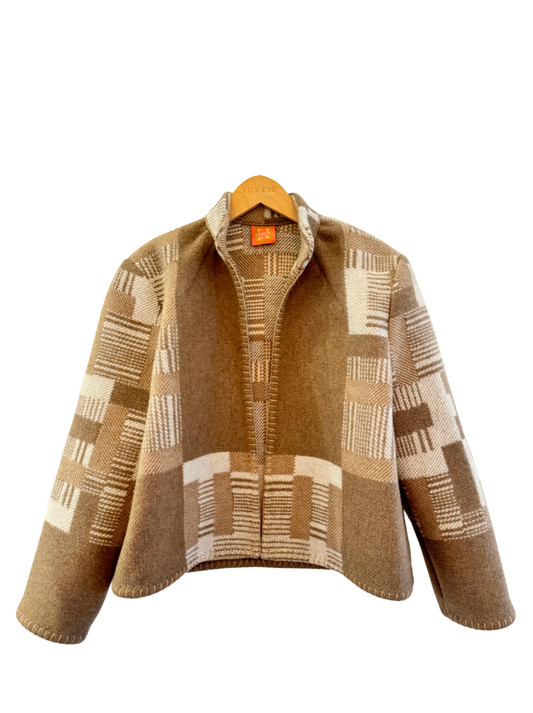 The Caramel Grid Jacket