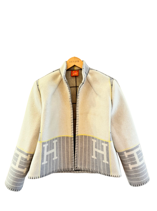 The Grey & White Grid Jacket