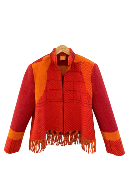 The Ruby Red Fringe Jacket