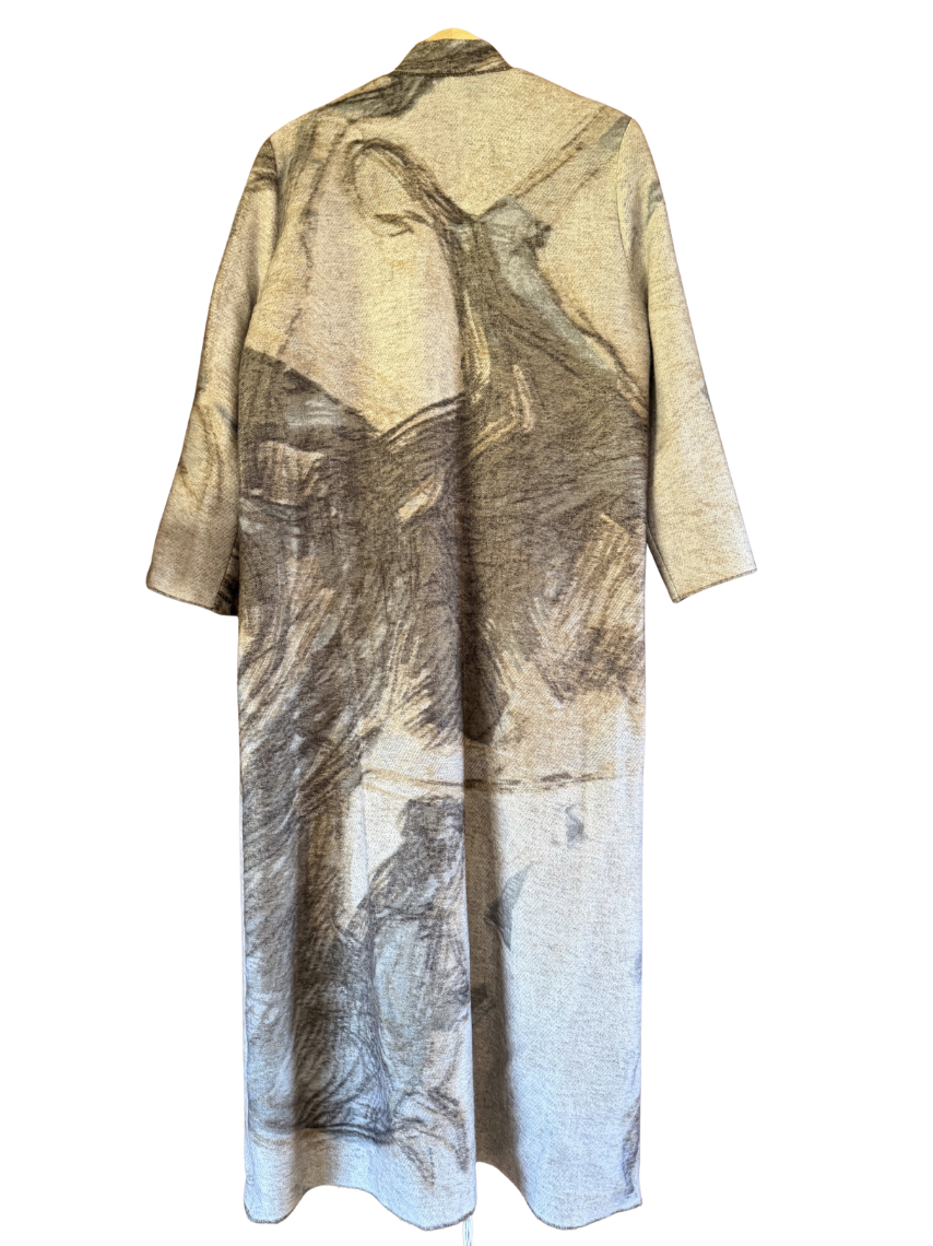 The Neutral Horse Fringe Coat