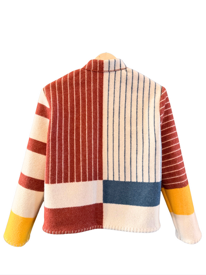 The Burgundy Pinstripe Jacket