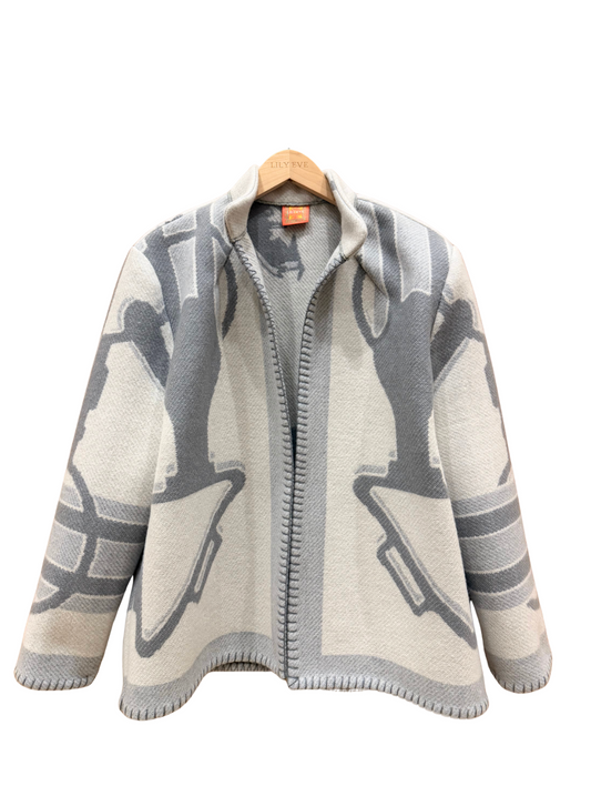 The Grey Belt Strap Jacket