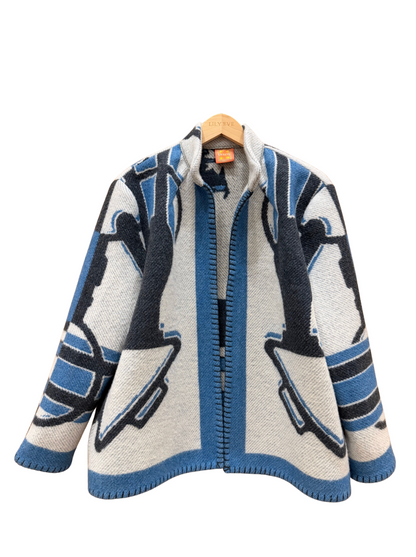 The Blue Belt Strap Jacket