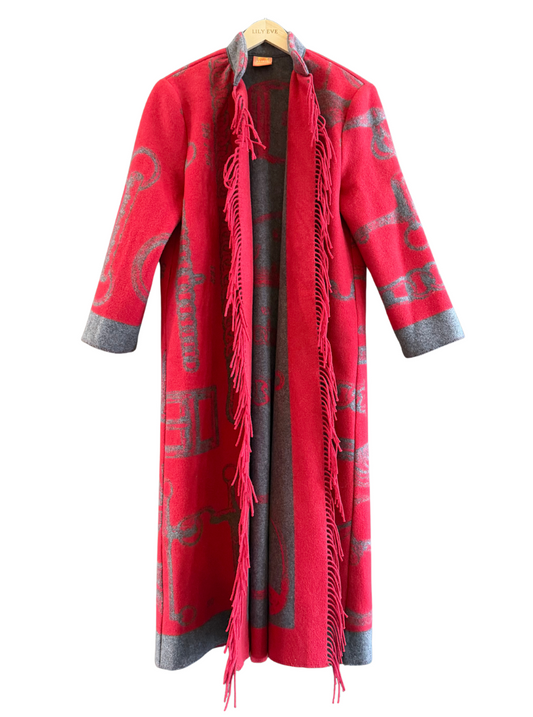 The Red Game Fringe Coat