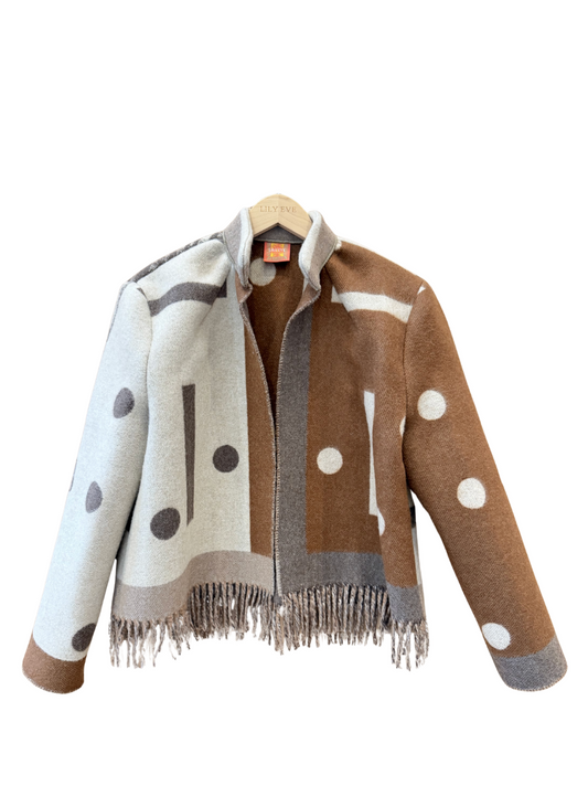 The Patterned Brown Jacket