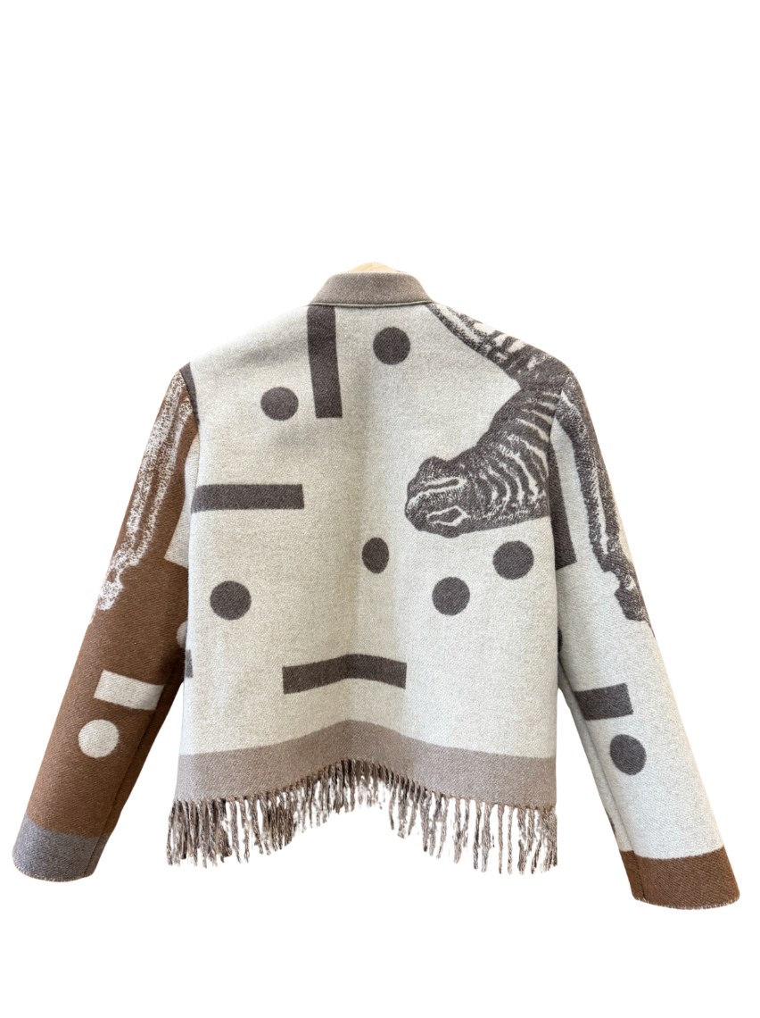 The Patterned Brown Jacket