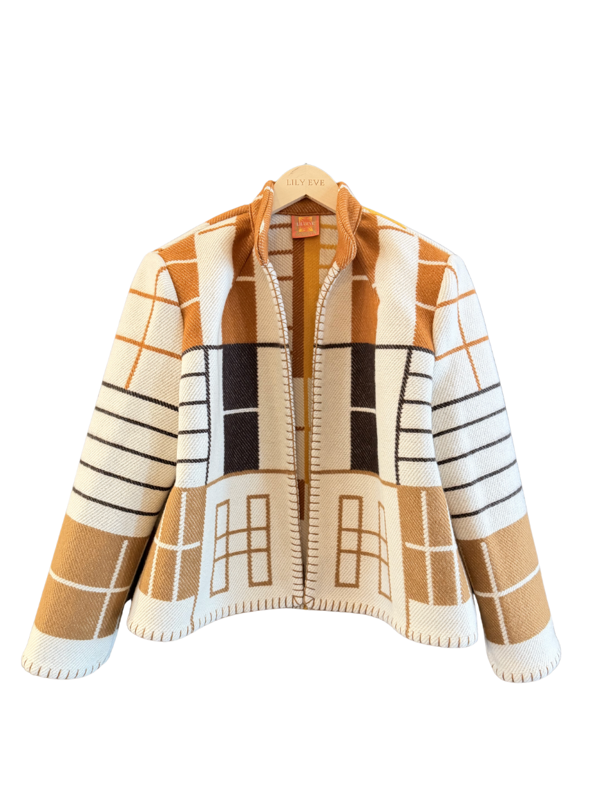 The Caramel Grid Jacket