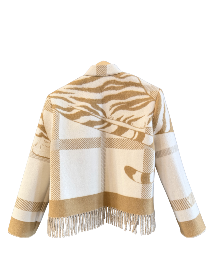 The Brown Leopard Tail Jacket