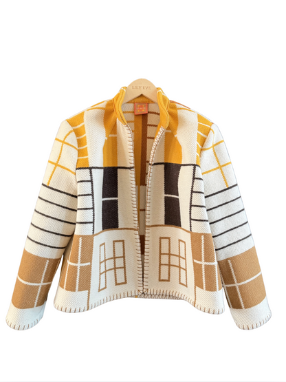 The Toffee Grid Jacket